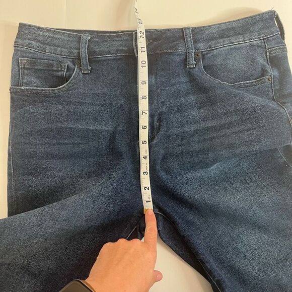 Maxstudio Indigo Women's Dark Wash High Rise Skinny Denim Jeans Size 16 - Picture 10 of 13